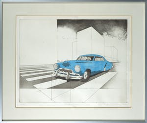 Rob Blok - Ets en aquatint, Zebra - Ingelijst kopen? Bied vanaf 40!