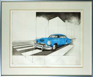 Rob Blok - Ets en aquatint, Zebra - Ingelijst verkocht voor € 40!