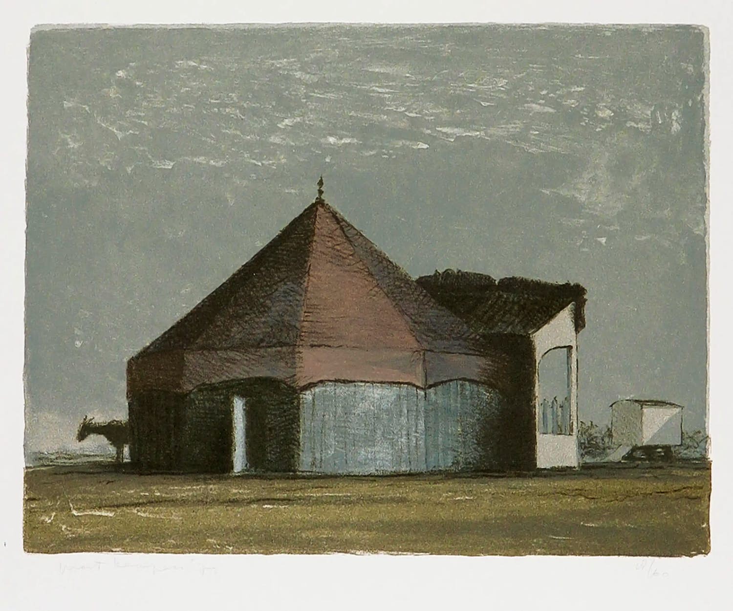 Mart Kempers - Litho, Circus verkocht voor € 1!