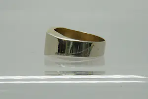 46 - Vintage 14krt  bi-color gouden solitair ring met  (0.05ct) diamantje kopen? Bied vanaf 160!