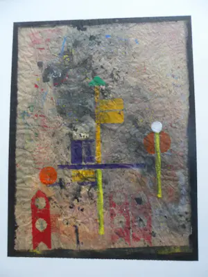 Hans Boomsma - Gemengde techniek op Japans papier kopen? Bied vanaf 50!