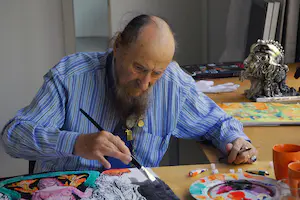 Ernst Fuchs - Bunter Blumenstrauss kopen? Bied vanaf 89!