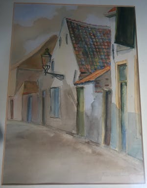 Johan F. van Deventer - Oud Hollands Straatbeeld kopen? Bied vanaf 5!