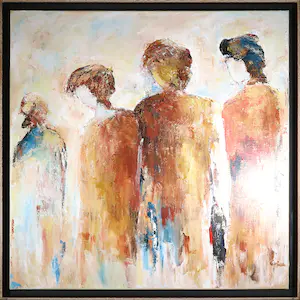 AcheterErica Nass - Acryl op linnen, Like the way I do - Ingelijst (Groot)? Enchérissez de 110!