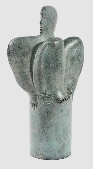Kobe - Gepatineerd bronzen sculptuur: Le quatre vents kaufen? Bieten Sie von 2750!