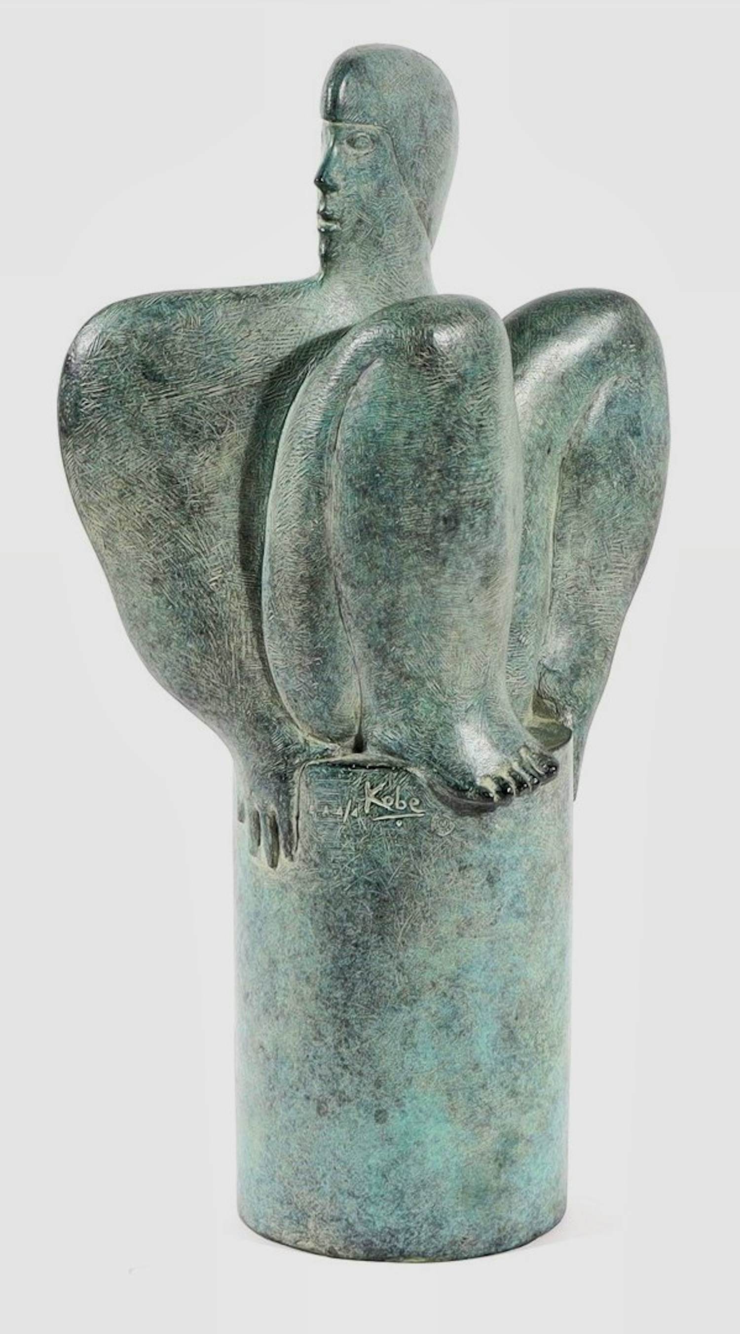 Kobe - Gepatineerd bronzen sculptuur: Le quatre vents kopen? Bied vanaf 2750!