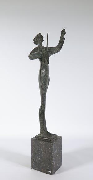 Margriet Barends - Lang en smal bronzen beeld van een dirigent kopen? Bied vanaf 350!