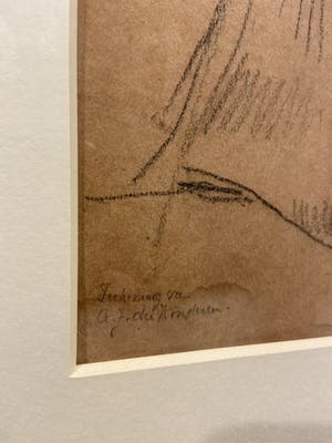 Antoon Derkinderen - studie zittende man kopen? Bied vanaf 1!