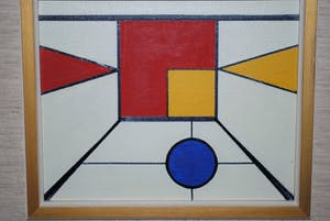 Olav Vorsel - Abstract olieverfschilderij 1998 kopen? Bied vanaf 10!