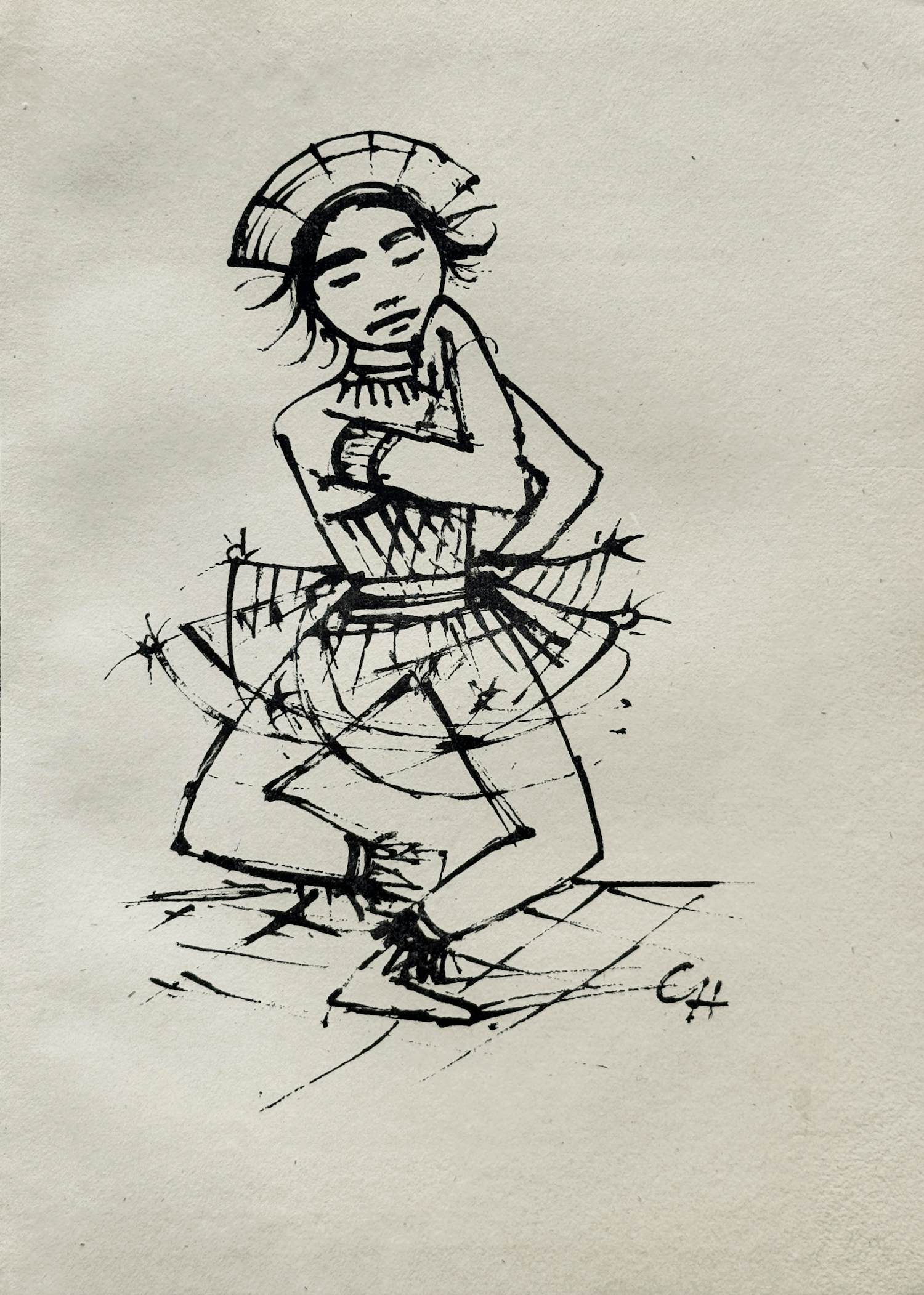 Karl Hofer - Javanische Tänzerin. Original-Lithografie,1921 kopen? Bied vanaf 2500!