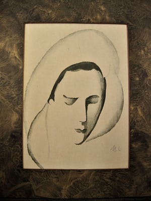 Marie Laurencin - Originele ca. 1930 , potloodgesigneerde Lithografie - Zelportret - BIJZONDER!! kopen? Bied vanaf 758!