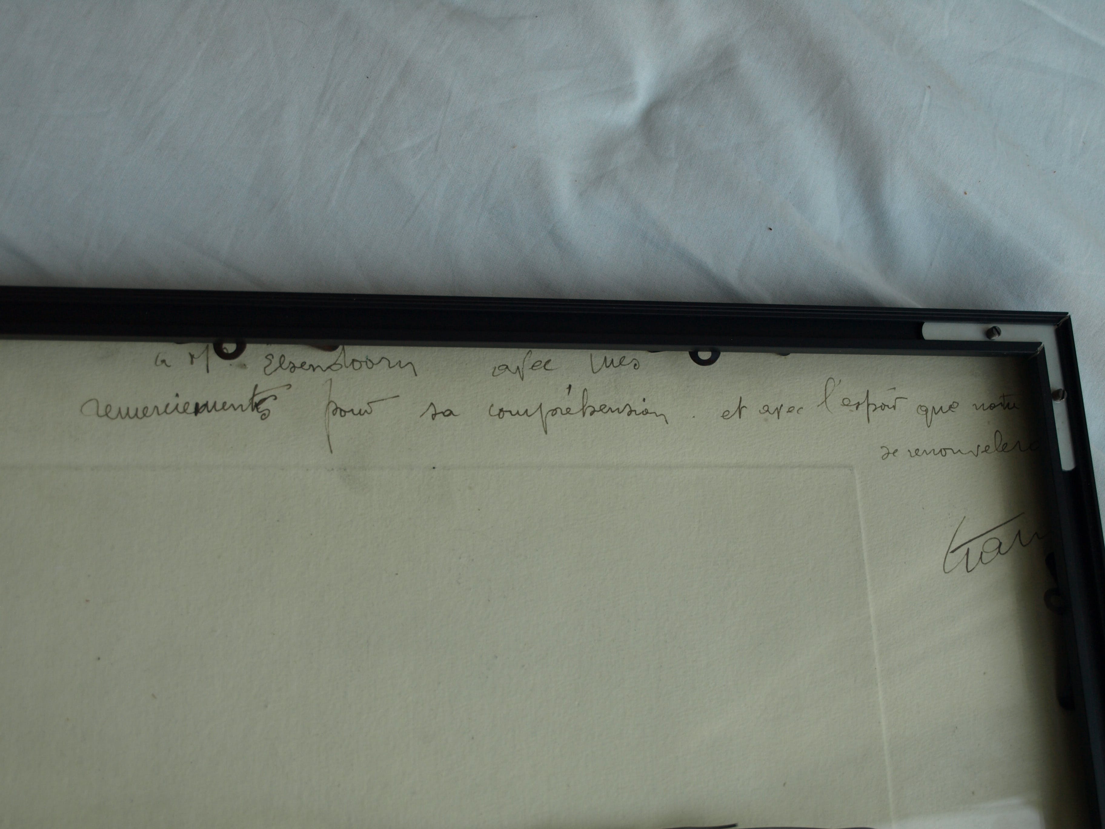 Niet of onleesbaar gesigneerd - Gesigneerde ets – Landschap in de regen – ingelijst – 1948 kopen? Bied vanaf 1!