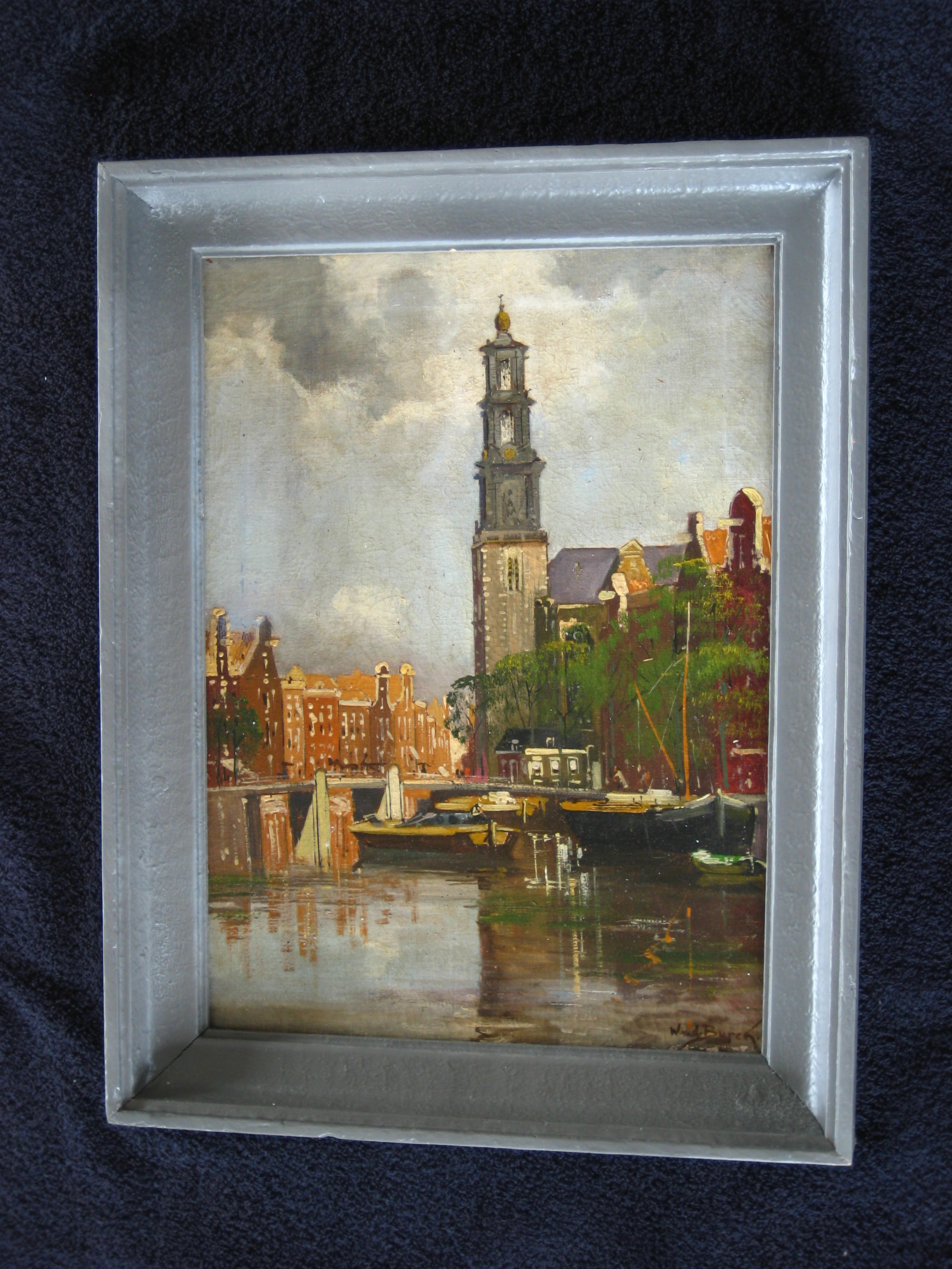 Niet of onleesbaar gesigneerd - Westertoren Amsterdam. kopen? Bied vanaf 1!