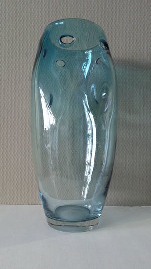 Gunther Lambert - Designer Vaas - Blauw Glas kopen? Bied vanaf 25!