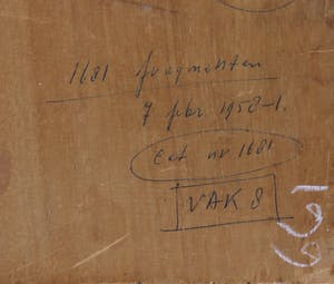 Eugene Brands - Olieverf op paneel, Fragmenten - Ingelijst kopen? Bied vanaf 1!