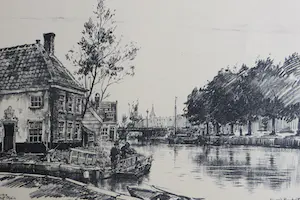 Eduard Houbolt - Oud Den Haag. Zes litho's naar verdwenen punten.Uitgever:P.v.d.Brul kopen? Bied vanaf 50!
