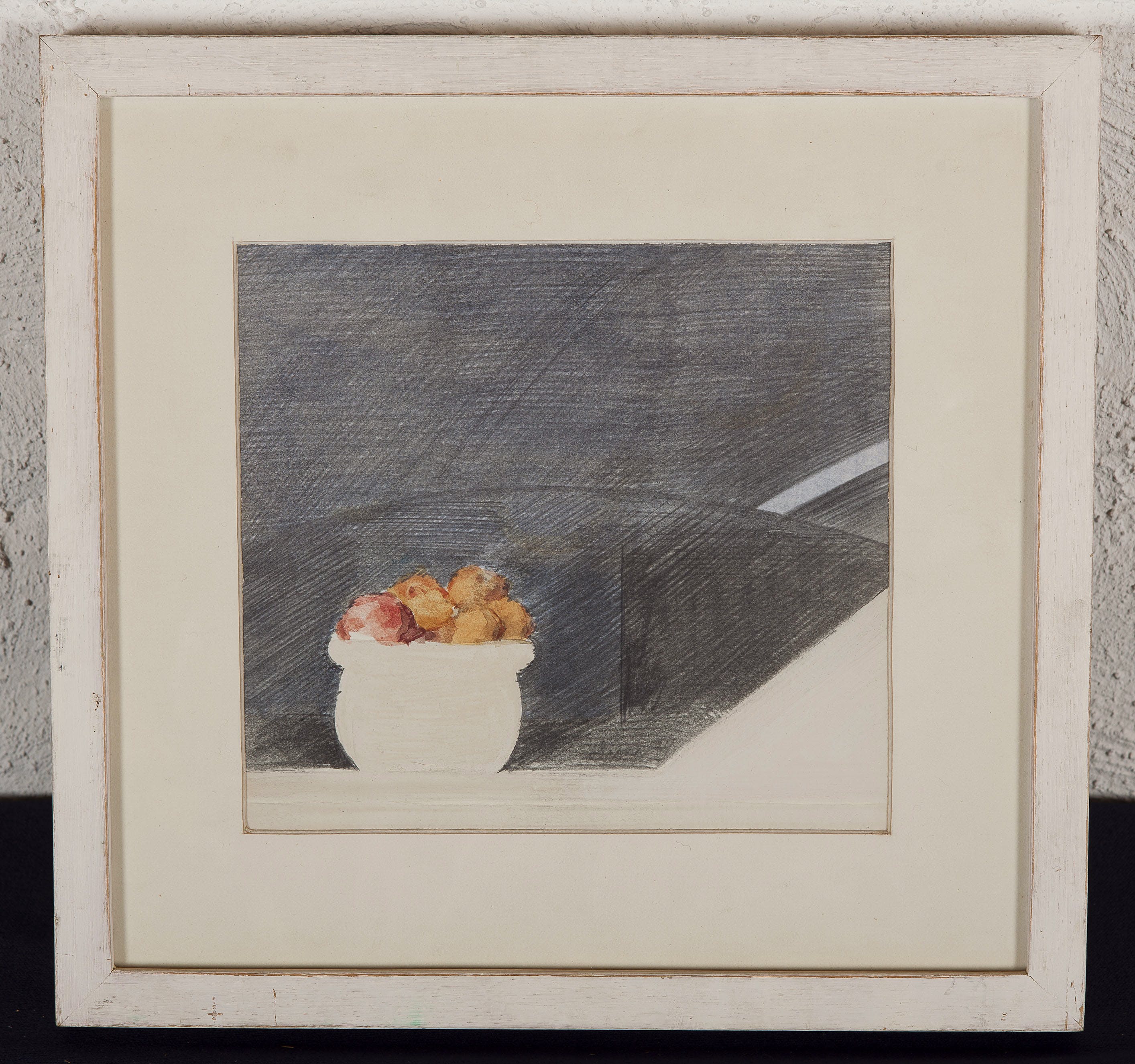 John Lioni - Schaal met vruchtjes - Aquarel, potlood en gouache op hout - 1979 - gesigneerd kopen? Bied vanaf 10!