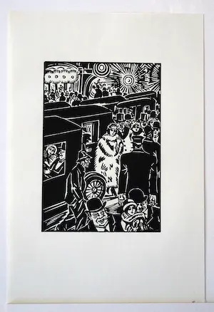 Frans Masereel - Original Holzschnitt "Die Stadt", signiert in der Platte kopen? Bied vanaf 20!