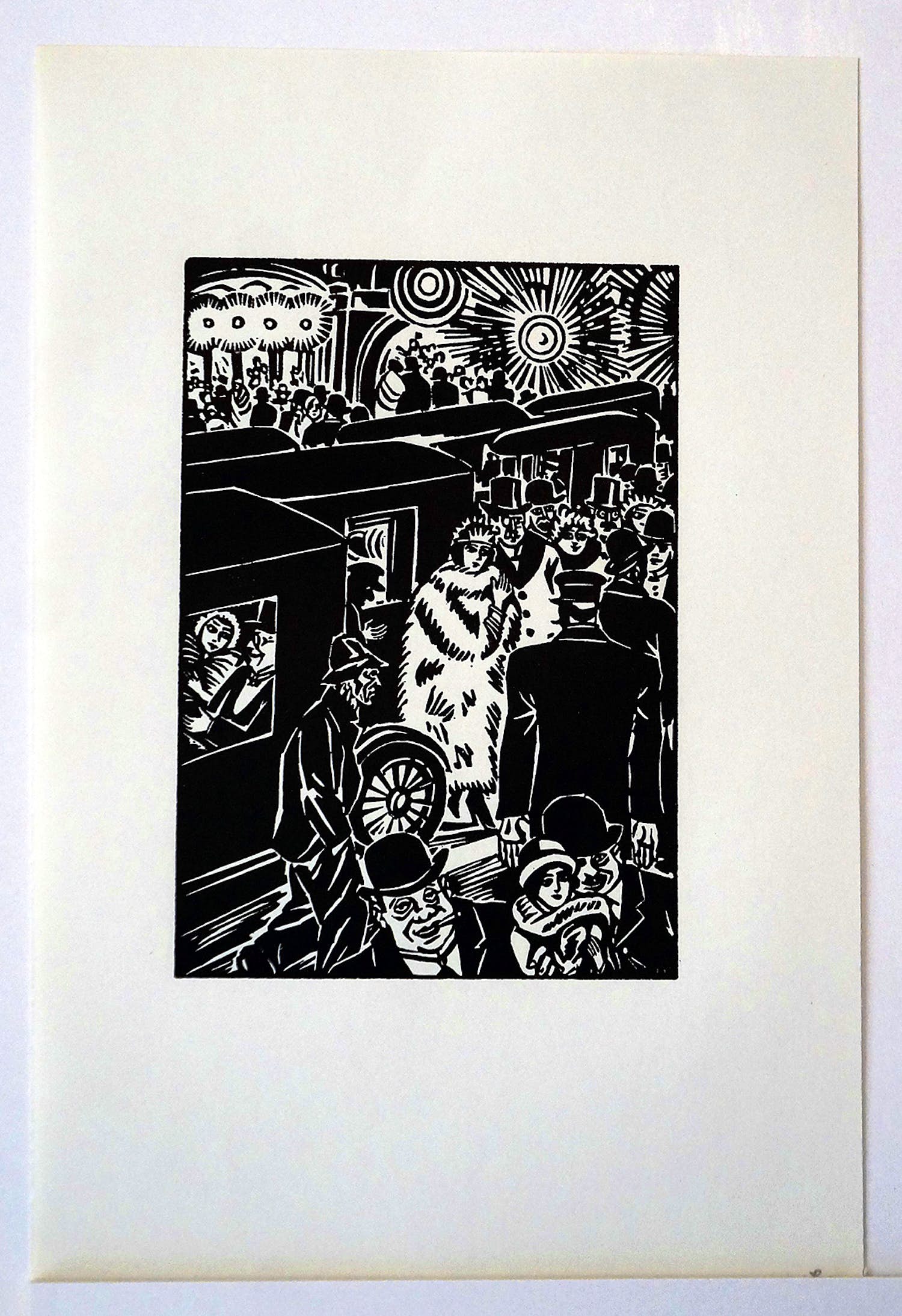 Frans Masereel - Original Holzschnitt "Die Stadt", signiert in der Platte verkocht voor € 20!