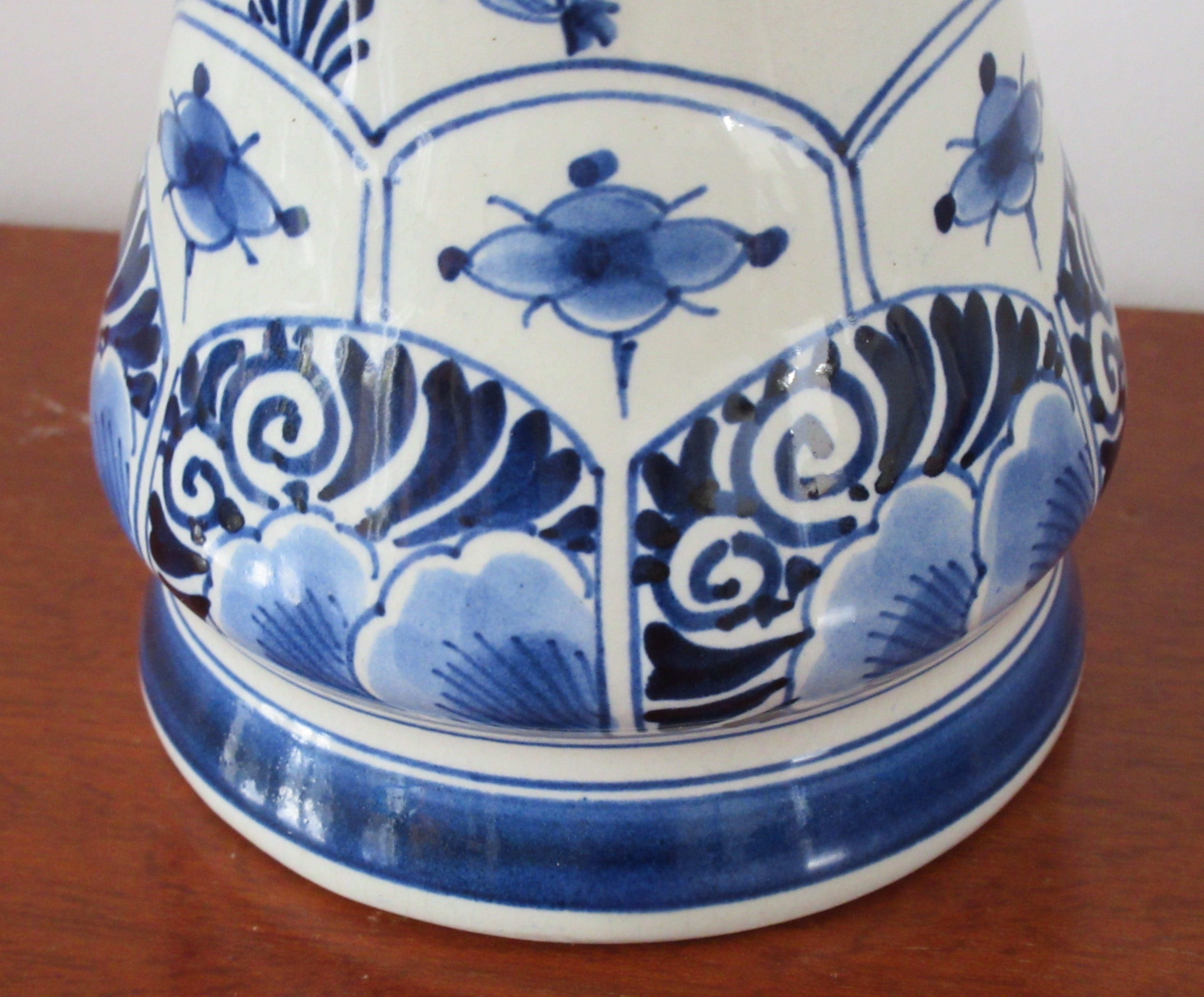 De Porceleyne Fles - Antieke Delftsblauwe vaas uit 1905 - Beschadigd kopen? Bied vanaf 1!