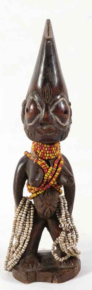 Ibedji - Vrouwenbeeld met kralen kopen? Bied vanaf 1!