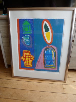 Dolf Verlinden - Zeefdruk. Titel, " D VIII / XV" kopen? Bied vanaf 75!