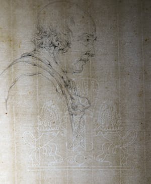 Niet of onleesbaar gesigneerd - Tekening, Portret van een oude man kopen? Bied vanaf 1!