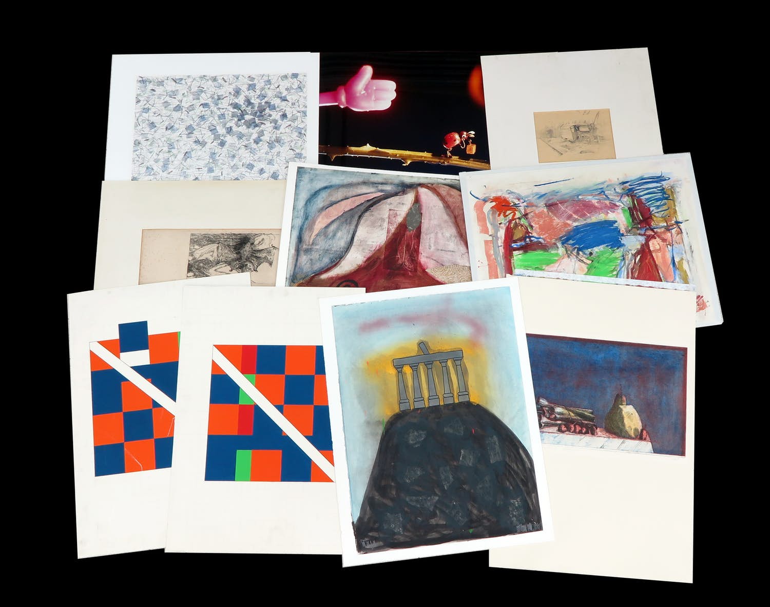 Sian Ang - en andere! - Lot met 10 werken op papier kopen? Bied vanaf 1!