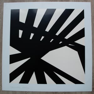Peter Struycken - zeefdruk: geometrische compositie - 1966 kopen? Bied vanaf 249!