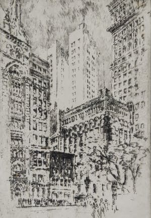 Joseph Pennell - New York - 4 store house kopen? Bied vanaf 100!