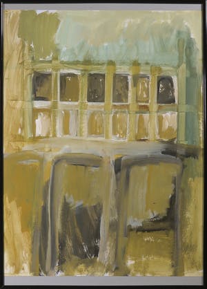 Andre Martens - Acryl op papier, Zonder titel - Ingelijst kopen? Bied vanaf 1!