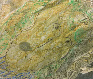 Matt Lamb - Olieverf op paneel, Abstracte compositie kopen? Bied vanaf 1!