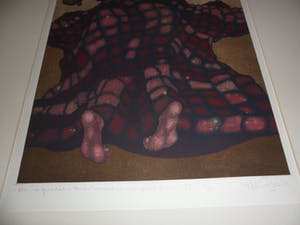 Helen van der Deen - Ets/Aquatint, Serie "van uit mijn slaapzak gezien IX". kopen? Bied vanaf 30!