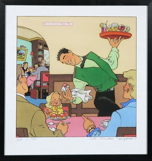 Theo van den Boogaard - Piëzografie, Dat is er een van Tempo-Team (Horeca) - Ingelijst kopen? Bied vanaf 1!