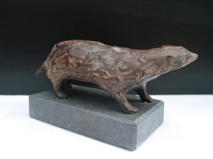 Brons (Onbekend) - Mooi beeldje van een Das kopen? Bied vanaf 145!