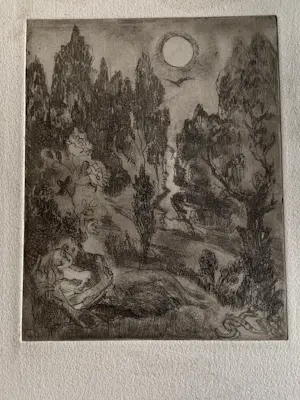 Jeanne Bieruma Oosting - Une selection des fleurs du mal - album met 12 etsen - kopen? Bied vanaf 295!