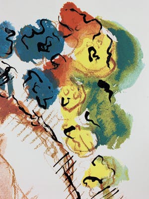 Nic Jonk - kleurenzeefdruk - 'Poserende vrouw' - 1981 kopen? Bied vanaf 129!