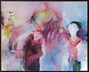 Frans Koolen - Olieverf op doek, Zonder titel - Ingelijst (Zeer groot) verkocht voor € 1!