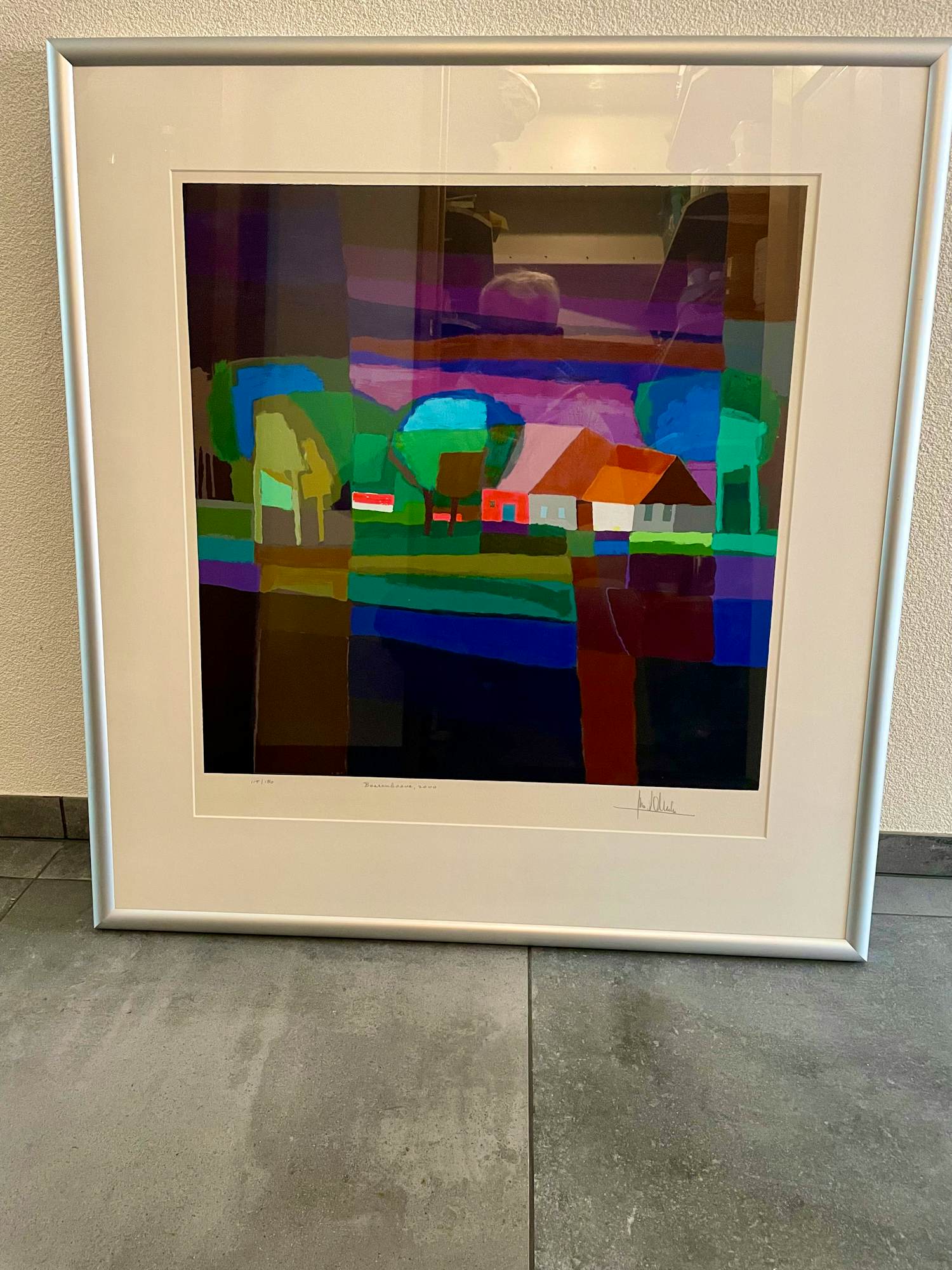 Ton Schulten - Boerenhoeve Nr. 115 - originele zeefdruk - ingelijst kopen? Bied vanaf 350!