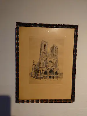 Niet of onleesbaar gesigneerd - Kathedraal van Reims kopen? Bied vanaf 1!