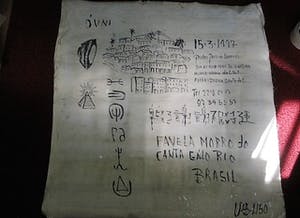 Niet of onleesbaar gesigneerd - Brazilië naïef schilderij "Straat scenes Rio de Janeiro " gesigneerd kopen? Bied vanaf 1!