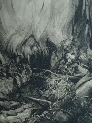 Adriaan van 't Hoff - Lithografische prent , Oehoe – Uitgegeven door De V.AE.V.O. –100x75 cm kopen? Bied vanaf 60!