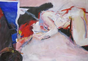 Franscz Witte - Acryl en collage op papier, Tegenstelling - Ingelijst (Groot) kopen? Bied vanaf 80!