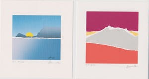 Arthur Secunda - Twee handgesigneerde lithografien: Winter en Herfst kopen? Bied vanaf 25!
