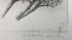 Charles Donker - ets - Noordoostenwind - definitieve, 3e staat - 1984 kopen? Bied vanaf 350!