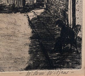 Willem Witjens - Zaltbommel Sint Maartenskerk - Ets kopen? Bied vanaf 75!