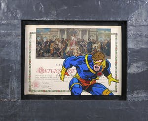 Jan Bollaert - Gemengde techniek op papier, Cyclope - Ingelijst kopen? Bied vanaf 50!