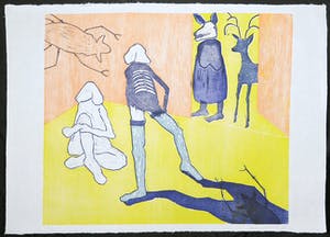 Angelique van Wesemael - Houtsnede, Zonder titel kopen? Bied vanaf 1!