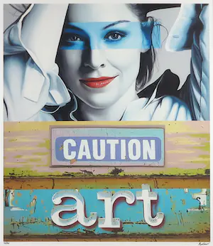 Jan Bollaert - Lambdaprint, Caution Art - Ingelijst kopen? Bied vanaf 1!