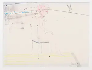 AcheterJan Voets - Tekening, Figuur op stoel? Enchérissez de 1!